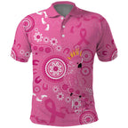 Pink Ribbon Australia Polo Shirt Breast Cancer Awareness Aboriginal Cacatua leadbeateri - Aussie Hoodie