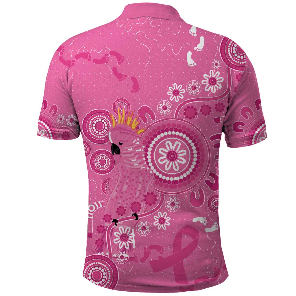 Pink Ribbon Australia Polo Shirt Breast Cancer Awareness Aboriginal Cacatua leadbeateri - Aussie Hoodie