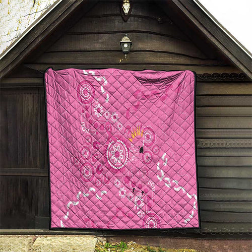 Pink Ribbon Australia Quilt Breast Cancer Awareness Aboriginal Cacatua leadbeateri - Aussie Hoodie