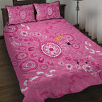 Pink Ribbon Australia Quilt Bed Set Breast Cancer Awareness Aboriginal Cacatua leadbeateri - Aussie Hoodie
