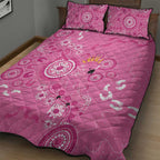 Pink Ribbon Australia Quilt Bed Set Breast Cancer Awareness Aboriginal Cacatua leadbeateri - Aussie Hoodie