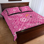 Pink Ribbon Australia Quilt Bed Set Breast Cancer Awareness Aboriginal Cacatua leadbeateri - Aussie Hoodie
