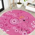 Pink Ribbon Australia Round Carpet Breast Cancer Awareness Aboriginal Cacatua leadbeateri - Aussie Hoodie