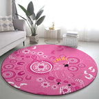 Pink Ribbon Australia Round Carpet Breast Cancer Awareness Aboriginal Cacatua leadbeateri - Aussie Hoodie