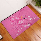 Pink Ribbon Australia Rubber Doormat Breast Cancer Awareness Aboriginal Cacatua leadbeateri - Aussie Hoodie