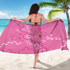 Pink Ribbon Australia Sarong Breast Cancer Awareness Aboriginal Cacatua leadbeateri - Aussie Hoodie