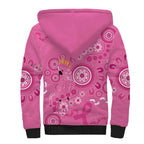 Pink Ribbon Australia Sherpa Hoodie Breast Cancer Awareness Aboriginal Cacatua leadbeateri - Aussie Hoodie