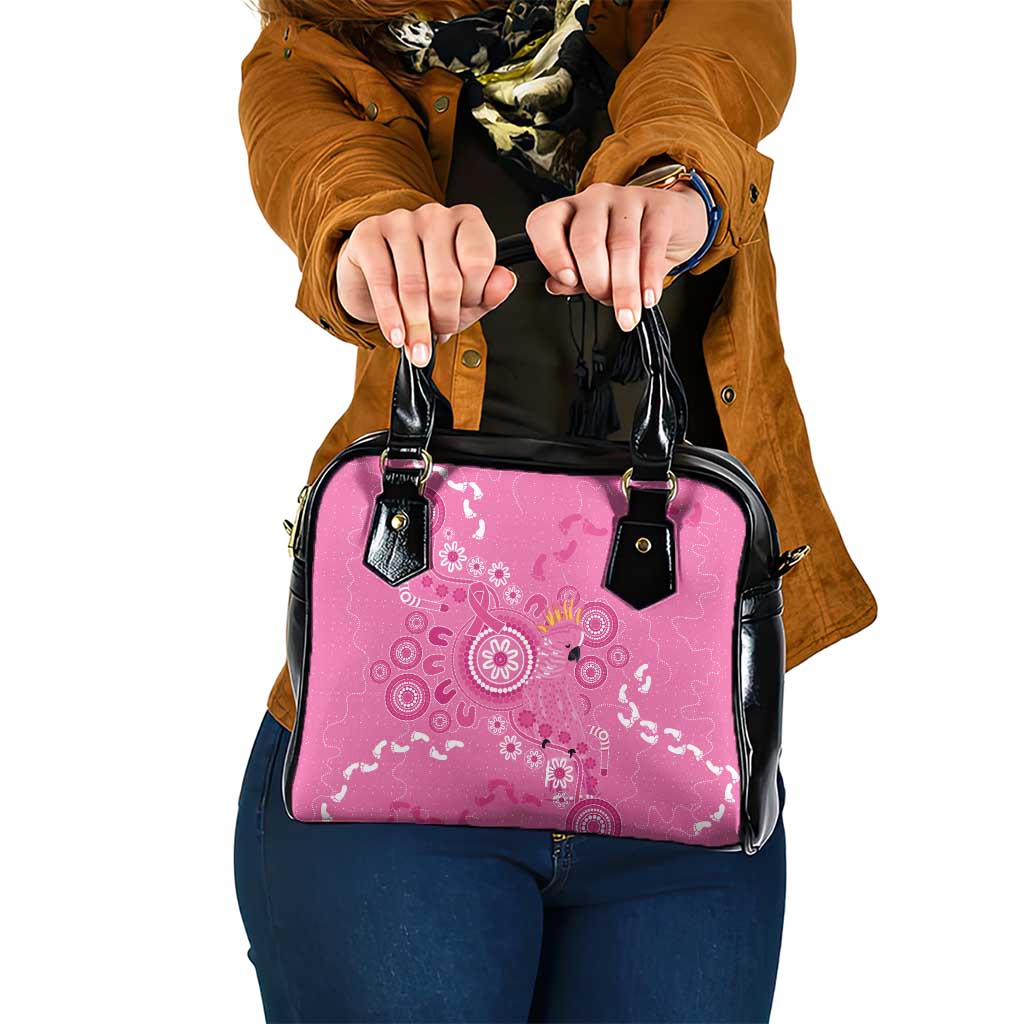 Pink Ribbon Australia Shoulder Handbag Breast Cancer Awareness Aboriginal Cacatua leadbeateri - Aussie Hoodie