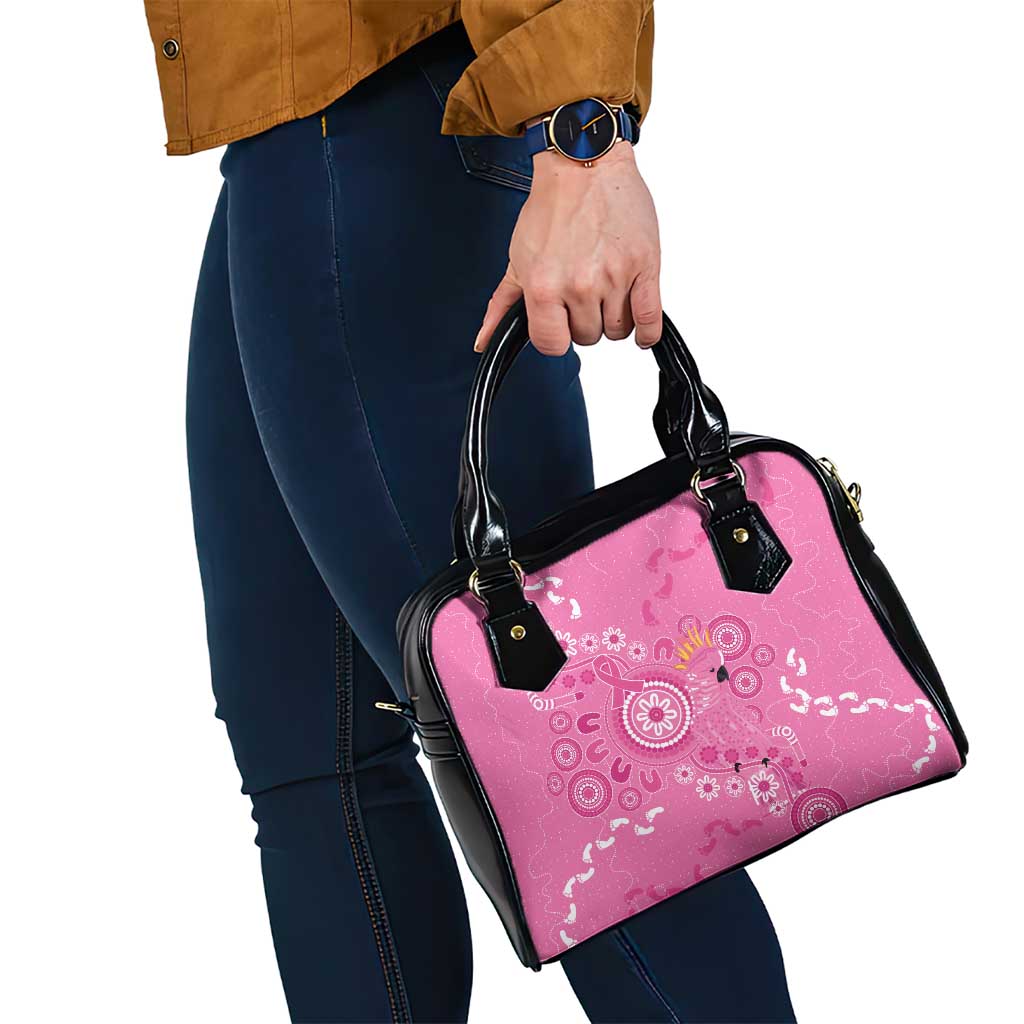 Pink Ribbon Australia Shoulder Handbag Breast Cancer Awareness Aboriginal Cacatua leadbeateri - Aussie Hoodie