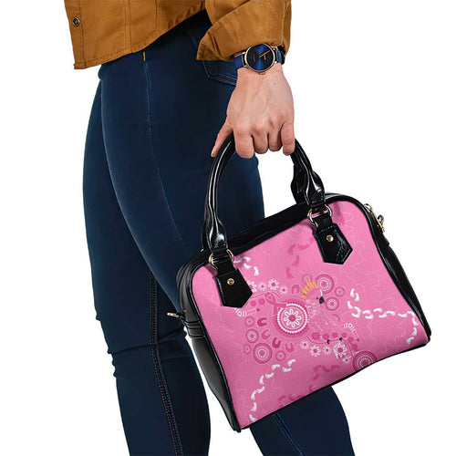Pink Ribbon Australia Shoulder Handbag Breast Cancer Awareness Aboriginal Cacatua leadbeateri - Aussie Hoodie