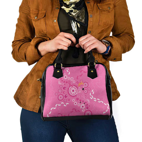 Pink Ribbon Australia Shoulder Handbag Breast Cancer Awareness Aboriginal Cacatua leadbeateri - Aussie Hoodie