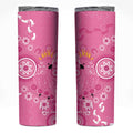 Pink Ribbon Australia Skinny Tumbler Breast Cancer Awareness Aboriginal Cacatua leadbeateri - Aussie Hoodie