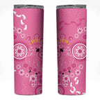 Pink Ribbon Australia Skinny Tumbler Breast Cancer Awareness Aboriginal Cacatua leadbeateri - Aussie Hoodie