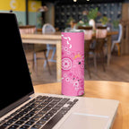 Pink Ribbon Australia Skinny Tumbler Breast Cancer Awareness Aboriginal Cacatua leadbeateri - Aussie Hoodie