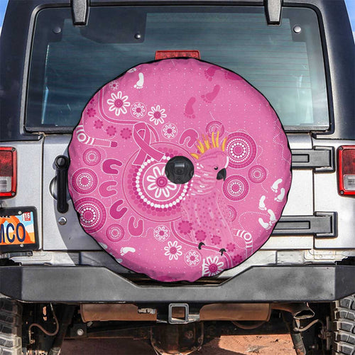 Pink Ribbon Australia Spare Tire Cover Breast Cancer Awareness Aboriginal Cacatua leadbeateri - Aussie Hoodie