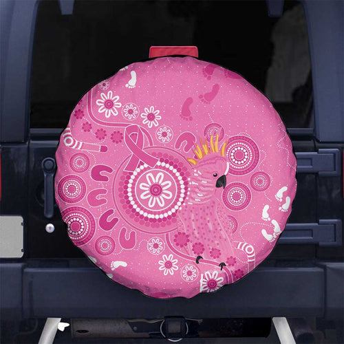 Pink Ribbon Australia Spare Tire Cover Breast Cancer Awareness Aboriginal Cacatua leadbeateri - Aussie Hoodie