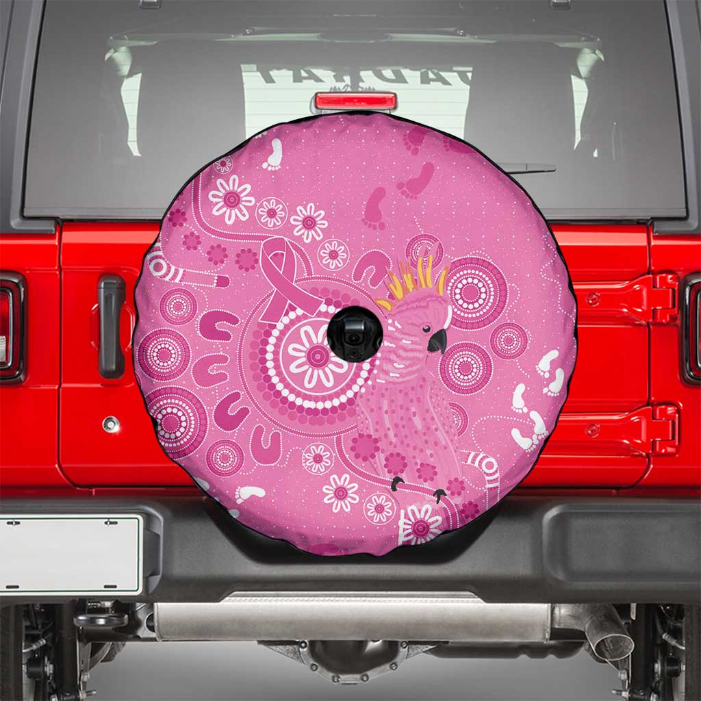 Pink Ribbon Australia Spare Tire Cover Breast Cancer Awareness Aboriginal Cacatua leadbeateri - Aussie Hoodie