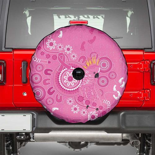Pink Ribbon Australia Spare Tire Cover Breast Cancer Awareness Aboriginal Cacatua leadbeateri - Aussie Hoodie