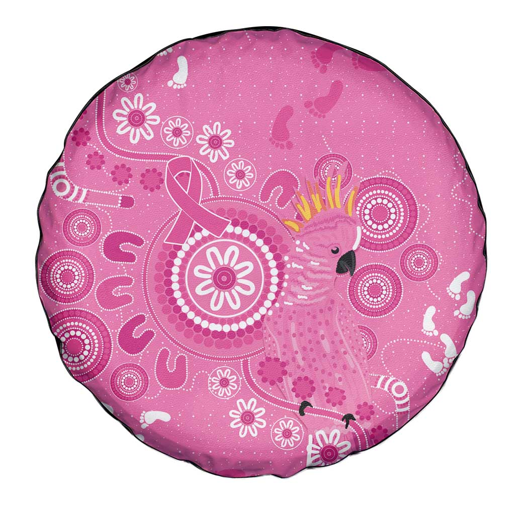 Pink Ribbon Australia Spare Tire Cover Breast Cancer Awareness Aboriginal Cacatua leadbeateri - Aussie Hoodie