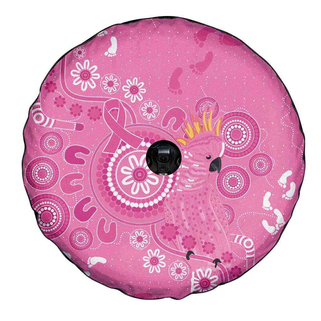 Pink Ribbon Australia Spare Tire Cover Breast Cancer Awareness Aboriginal Cacatua leadbeateri - Aussie Hoodie