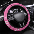 Pink Ribbon Australia Steering Wheel Cover Breast Cancer Awareness Aboriginal Cacatua leadbeateri - Aussie Hoodie