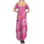 Pink Ribbon Australia Summer Maxi Dress Breast Cancer Awareness Aboriginal Cacatua leadbeateri - Aussie Hoodie