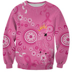 Pink Ribbon Australia Sweatshirt Breast Cancer Awareness Aboriginal Cacatua leadbeateri - Aussie Hoodie