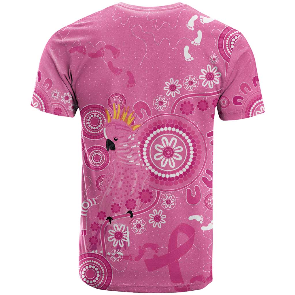 Pink Ribbon Australia T Shirt Breast Cancer Awareness Aboriginal Cacatua leadbeateri - Aussie Hoodie