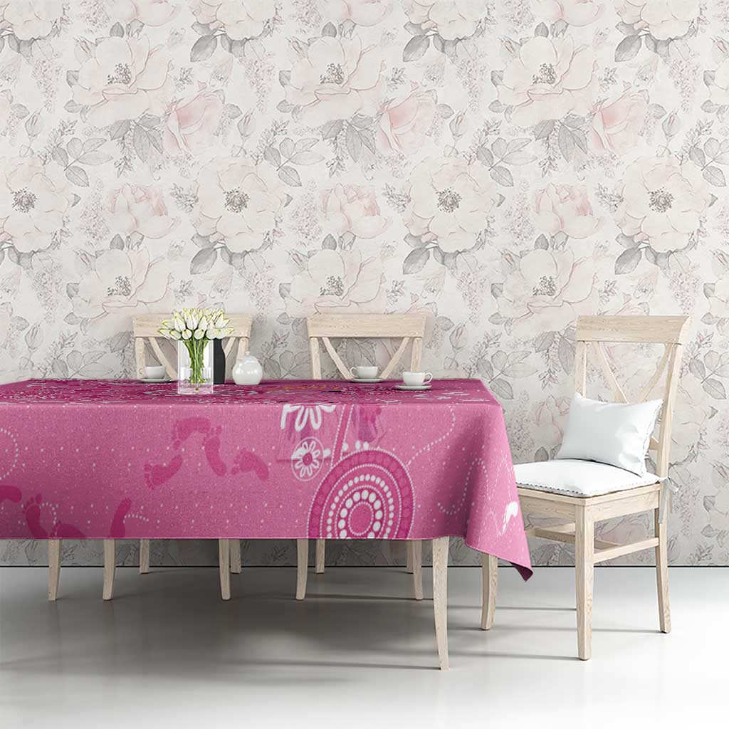 Pink Ribbon Australia Tablecloth Breast Cancer Awareness Aboriginal Cacatua leadbeateri - Aussie Hoodie