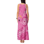 Pink Ribbon Australia Tank Maxi Dress Breast Cancer Awareness Aboriginal Cacatua leadbeateri - Aussie Hoodie