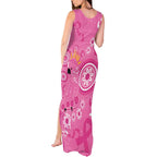 Pink Ribbon Australia Tank Maxi Dress Breast Cancer Awareness Aboriginal Cacatua leadbeateri - Aussie Hoodie