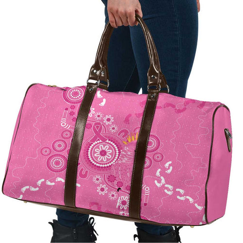 Pink Ribbon Australia Travel Bag Breast Cancer Awareness Aboriginal Cacatua leadbeateri - Aussie Hoodie