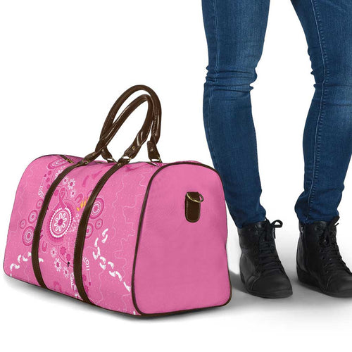 Pink Ribbon Australia Travel Bag Breast Cancer Awareness Aboriginal Cacatua leadbeateri - Aussie Hoodie