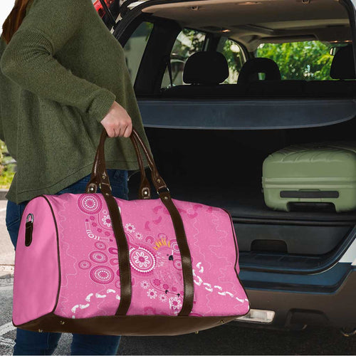 Pink Ribbon Australia Travel Bag Breast Cancer Awareness Aboriginal Cacatua leadbeateri - Aussie Hoodie
