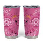 Pink Ribbon Australia Tumbler Cup Breast Cancer Awareness Aboriginal Cacatua leadbeateri - Aussie Hoodie