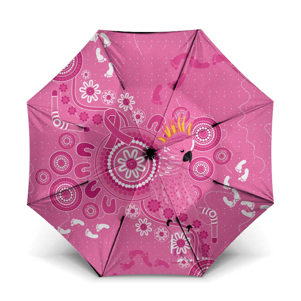 Pink Ribbon Australia Umbrella Breast Cancer Awareness Aboriginal Cacatua leadbeateri - Aussie Hoodie