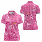 Pink Ribbon Australia Women Polo Shirt Breast Cancer Awareness Aboriginal Cacatua leadbeateri - Aussie Hoodie