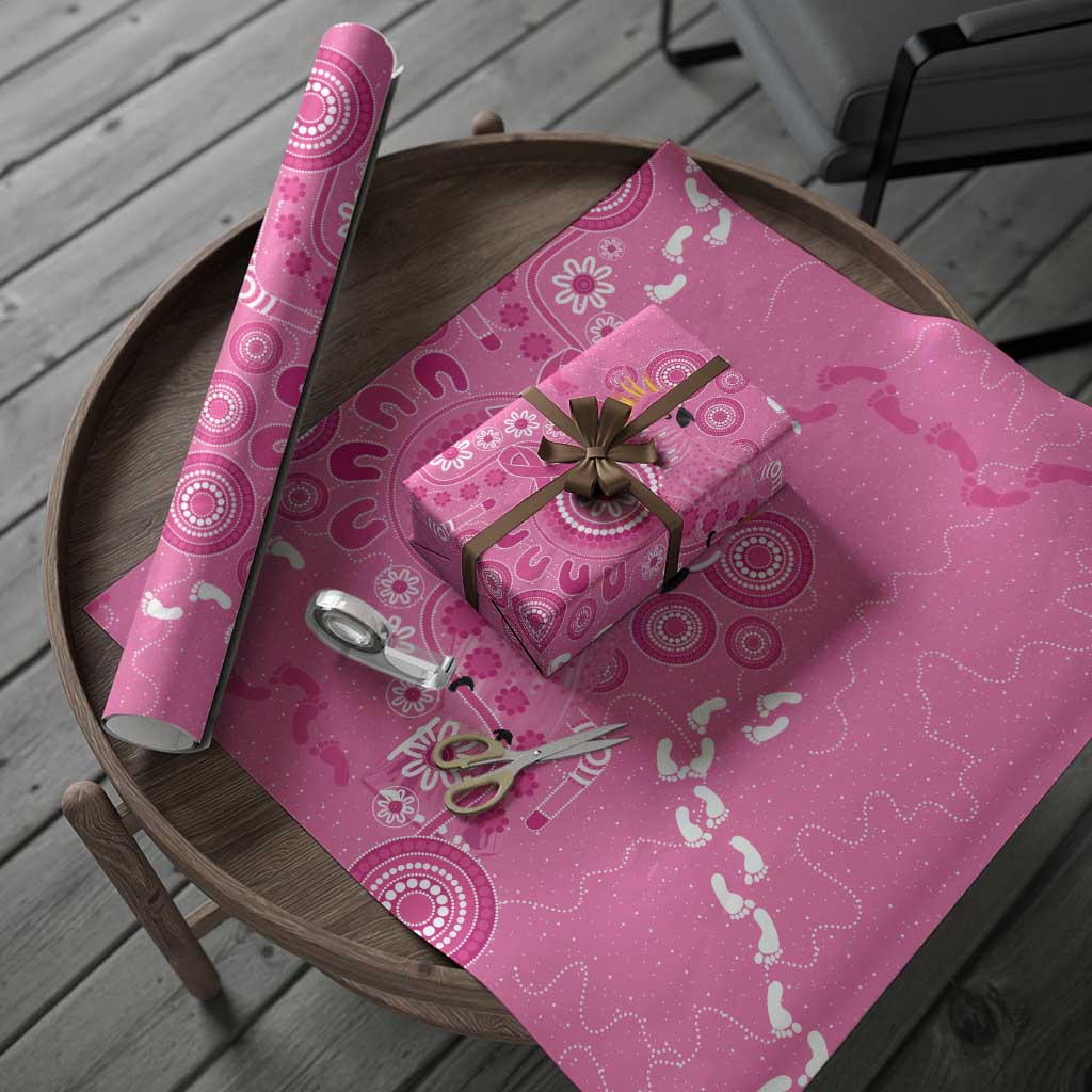 Pink Ribbon Australia Wrapping Paper Breast Cancer Awareness Aboriginal Cacatua leadbeateri - Aussie Hoodie