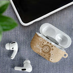 Beige Lizards Australia AirPods Case Boomerang Indigenous Art - Aussie Hoodie