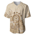 Beige Lizards Australia Baseball Jersey Boomerang Indigenous Art - Aussie Hoodie