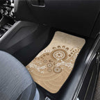 Beige Lizards Australia Car Mats Boomerang Indigenous Art - Aussie Hoodie