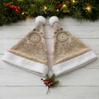 Beige Lizards Australia Christmas Santa Hat Boomerang Indigenous Art - Aussie Hoodie