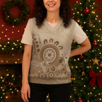 Beige Lizards Australia Christmas Knitted V-Neck Vest Boomerang Indigenous Art - Aussie Hoodie
