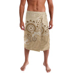 Beige Lizards Australia Lavalava Boomerang Indigenous Art - Aussie Hoodie