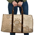 Beige Lizards Australia Travel Bag Boomerang Indigenous Art - Aussie Hoodie