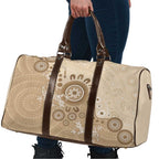 Beige Lizards Australia Travel Bag Boomerang Indigenous Art - Aussie Hoodie