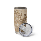 Beige Lizards Australia Tumbler Cup Boomerang Indigenous Art - Aussie Hoodie