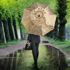 Beige Lizards Australia Umbrella Boomerang Indigenous Art - Aussie Hoodie