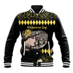 Personalised Melbourne Cup Australia Baseball Jacket Gorgeous Lady Yellow Rose