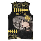 Personalised Melbourne Cup Australia Basketball Jersey Gorgeous Lady Yellow Rose